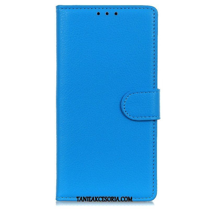 Etui Folio do iPhone 15 Plus Tradycyjna Sztuczna Skóra