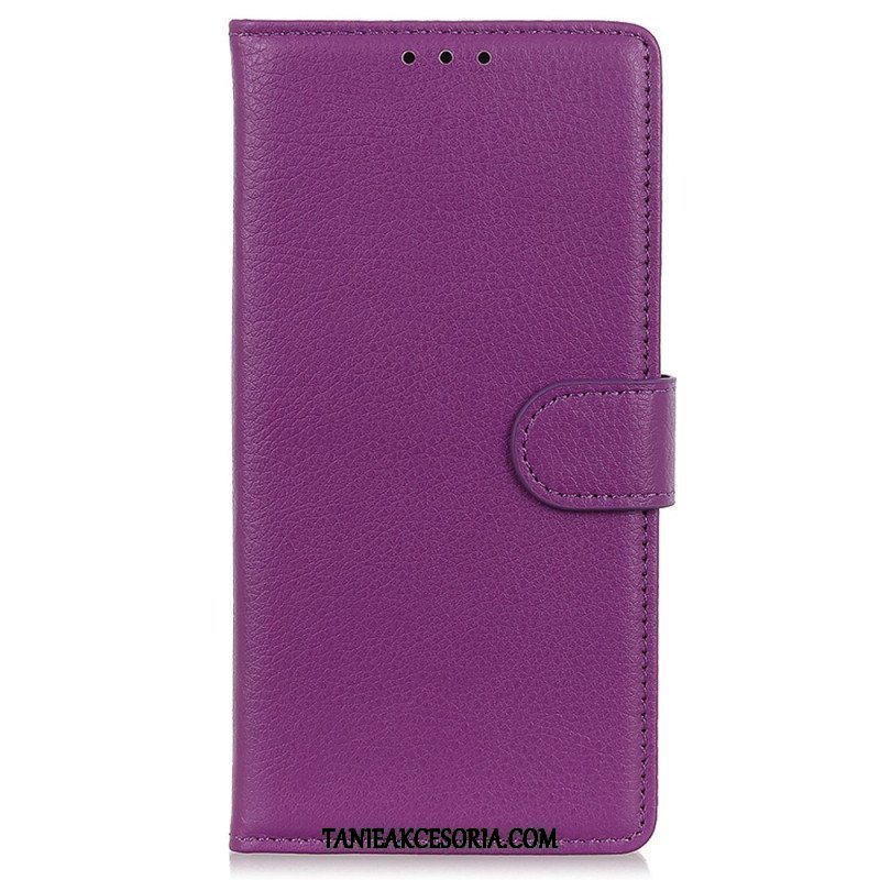 Etui Folio do iPhone 15 Plus Tradycyjna Sztuczna Skóra