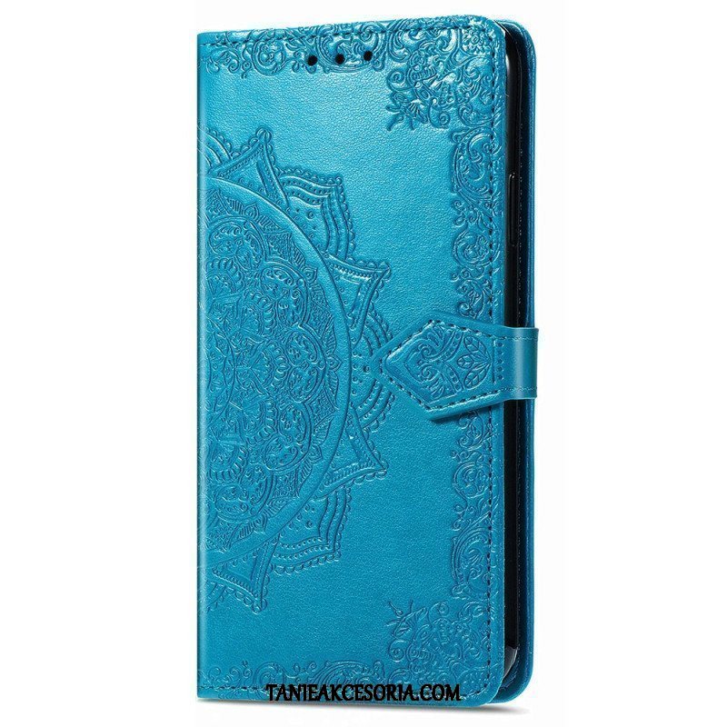 Etui Folio do iPhone 15 Pro Max z Łańcuch Barokowa Mandala Z Paskiem