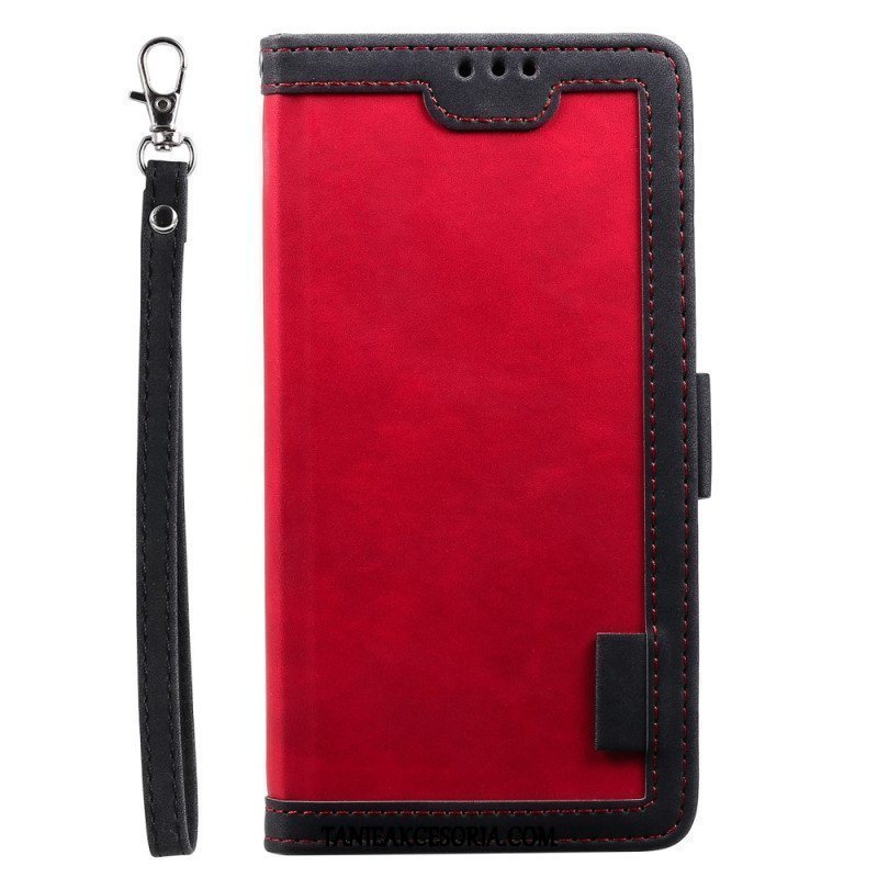 Etui Folio do iPhone 15 Styl Vintage