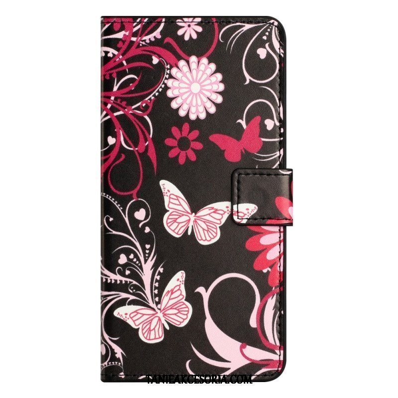 Etui Folio do iPhone 15 Tylko Motyle