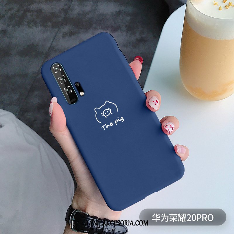 Etui Honor 20 Pro Czerwony Netto Miękki Tendencja, Futerał Honor 20 Pro Królik Anti-fall Silikonowe Braun