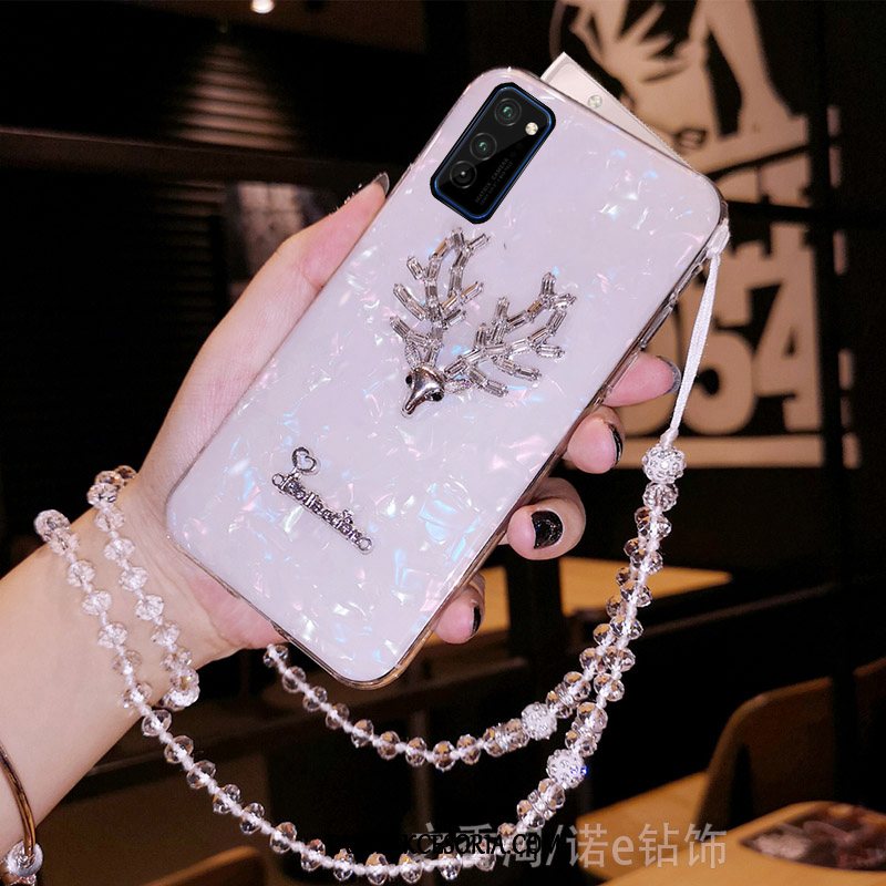 Etui Honor 30 Pro Anti-fall Osobowość Ełk, Obudowa Honor 30 Pro Biały Rhinestone Obrzeża