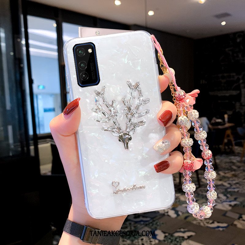 Etui Honor 30 Pro Anti-fall Osobowość Ełk, Obudowa Honor 30 Pro Biały Rhinestone Obrzeża