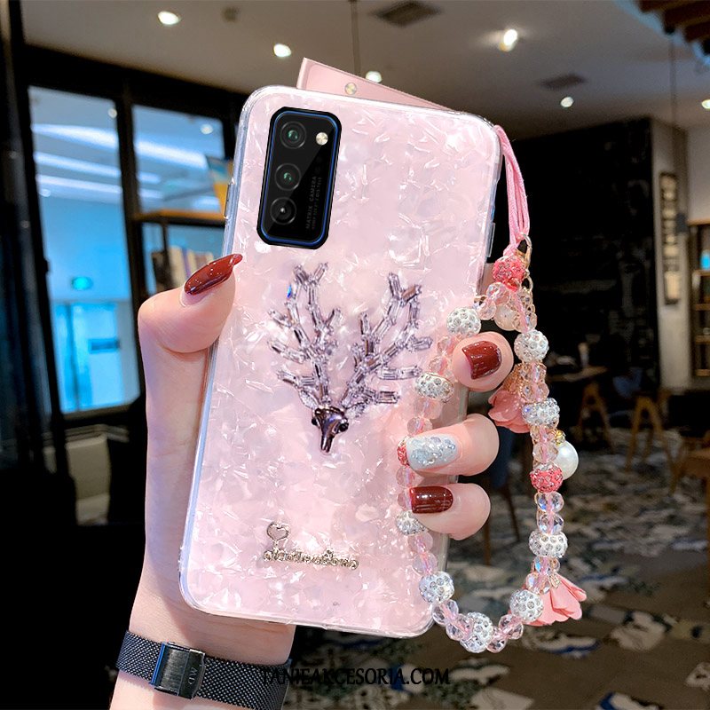 Etui Honor 30 Pro Anti-fall Osobowość Ełk, Obudowa Honor 30 Pro Biały Rhinestone Obrzeża