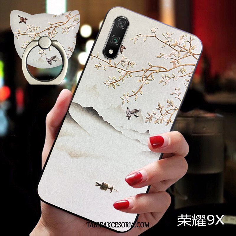 Etui Honor 9x Cienkie Miękki Osobowość, Obudowa Honor 9x Modna Marka Telefon Komórkowy Silikonowe Beige