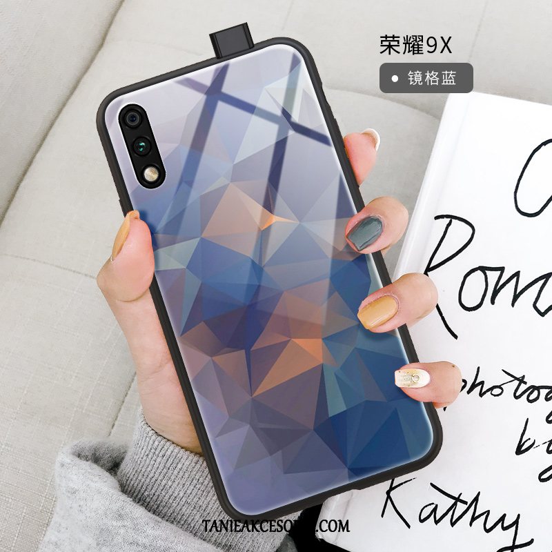 Etui Honor 9x Miękki Cienkie Anti-fall, Futerał Honor 9x Czerwony Netto Gradient Modna Marka