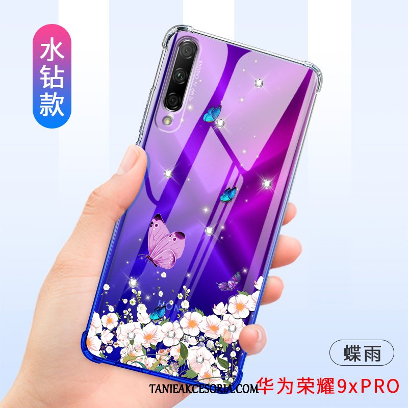 Etui Honor 9x Pro Ochraniacz Telefon Komórkowy Purpurowy, Pokrowce Honor 9x Pro Anti-fall Silikonowe Miękki