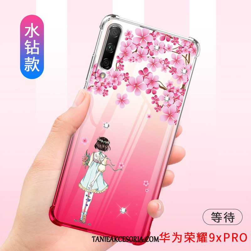 Etui Honor 9x Pro Ochraniacz Telefon Komórkowy Purpurowy, Pokrowce Honor 9x Pro Anti-fall Silikonowe Miękki