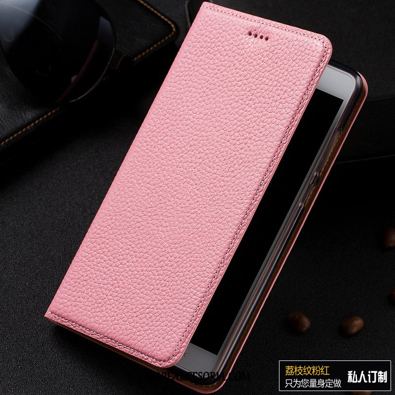 Etui Htc Desire 10 Lifestyle Anti-fall Litchi Prawdziwa Skóra, Pokrowce Htc Desire 10 Lifestyle Telefon Komórkowy Skórzany Futerał Wzór Braun