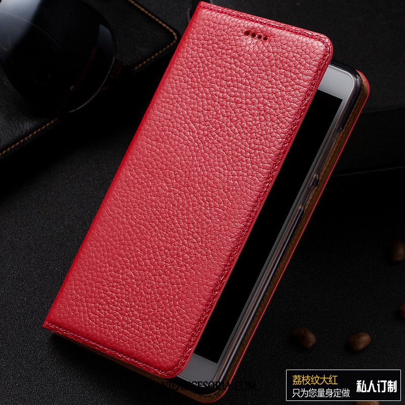 Etui Htc Desire 10 Lifestyle Anti-fall Litchi Prawdziwa Skóra, Pokrowce Htc Desire 10 Lifestyle Telefon Komórkowy Skórzany Futerał Wzór Braun