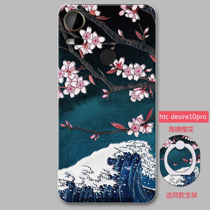 Etui Htc Desire 10 Lifestyle Kreskówka Ochraniacz Silikonowe, Obudowa Htc Desire 10 Lifestyle Anti-fall Tendencja Sakura