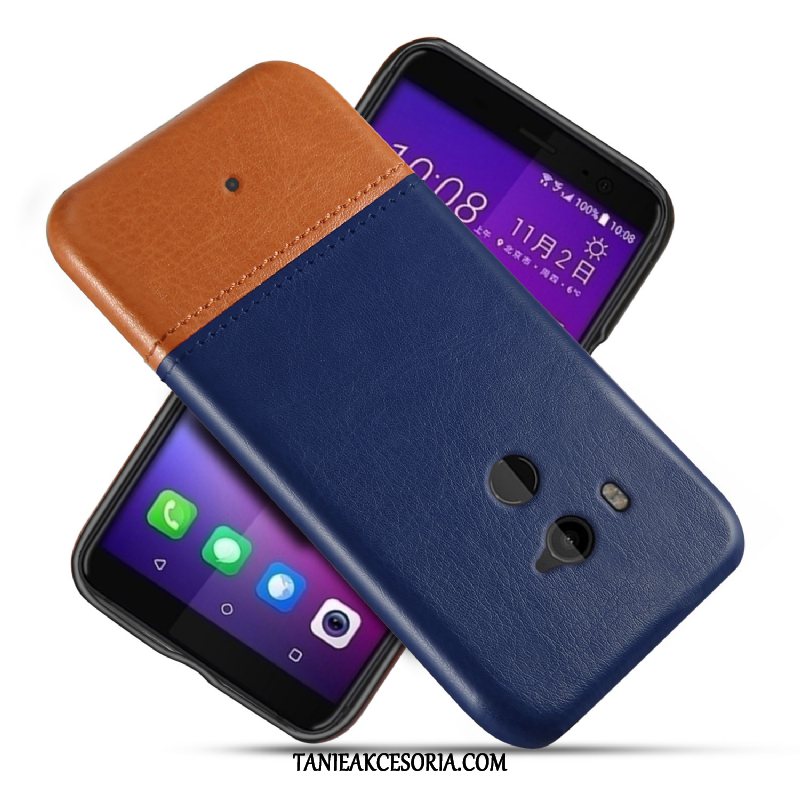 Etui Htc U11+ Jakość Vintage Anti-fall, Obudowa Htc U11+ Telefon Komórkowy Ciemno Niebieski Osobowość