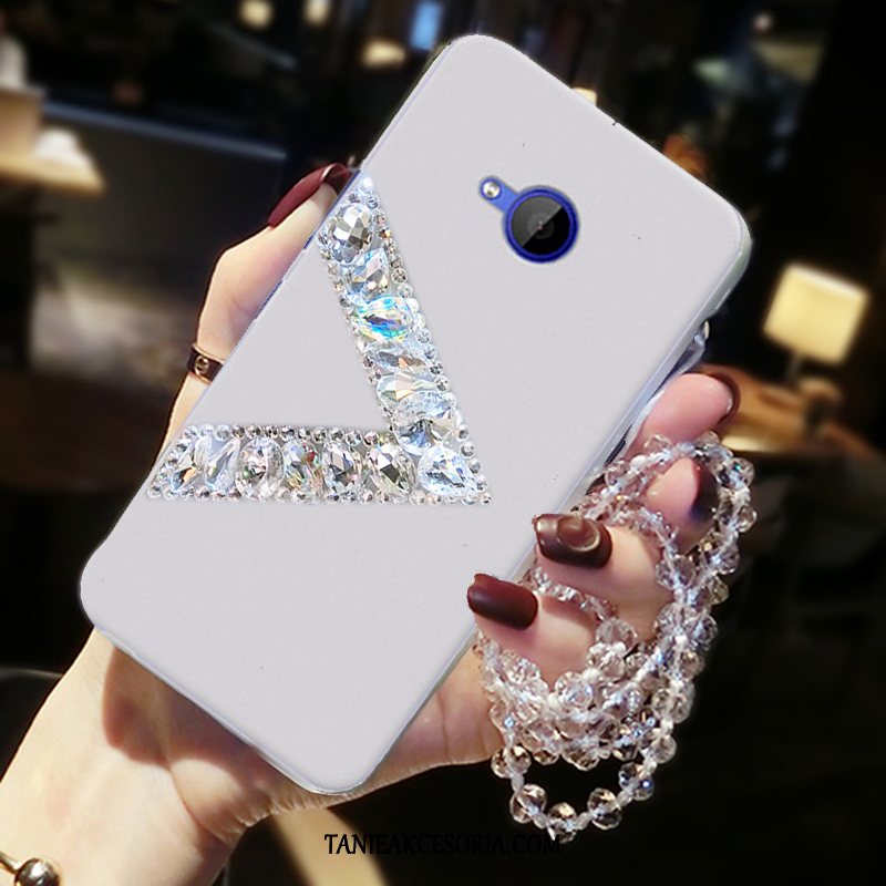 Etui Htc U11 Life Młodzież Telefon Komórkowy Ochraniacz, Obudowa Htc U11 Life Tendencja Różowe Rhinestone Beige