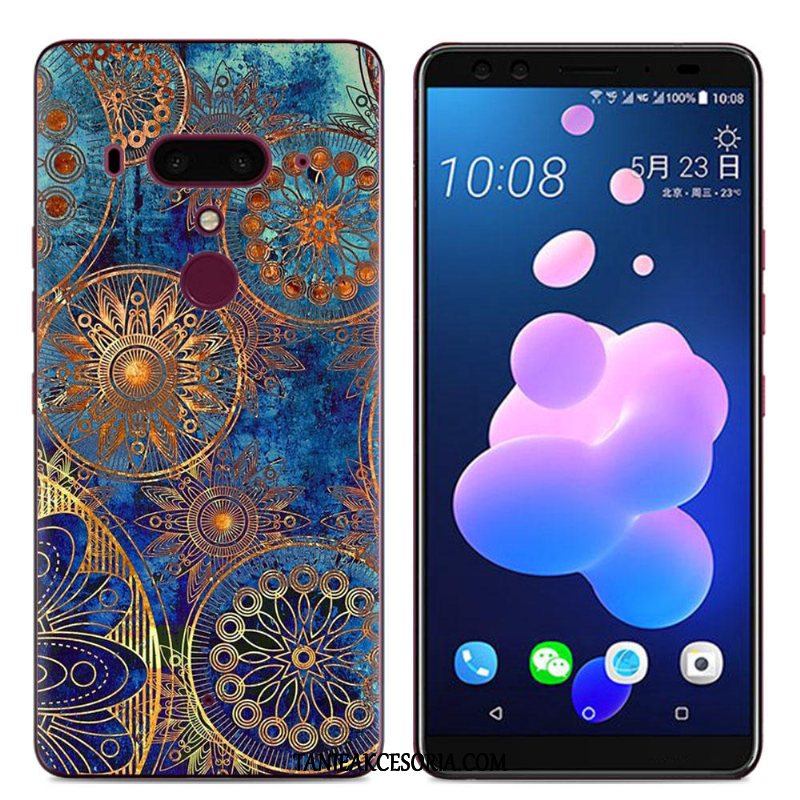 Etui Htc U12+ Kwiaty Osobowość Kreskówka, Pokrowce Htc U12+ Silikonowe Nostalgia Telefon Komórkowy