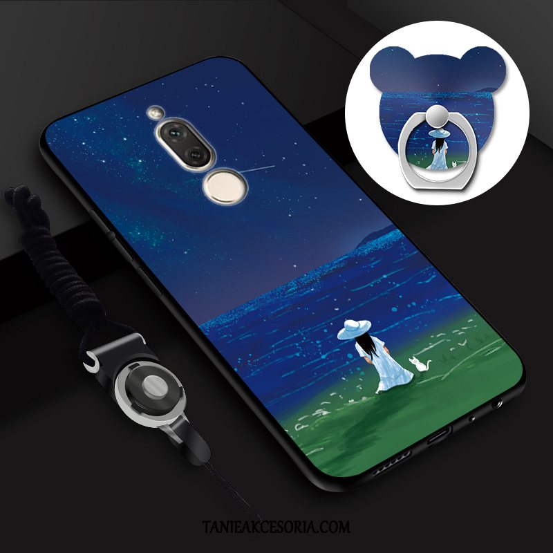 Etui Huawei Mate 10 Lite Telefon Komórkowy Ring Miękki, Pokrowce Huawei Mate 10 Lite Szary Tendencja Ochraniacz