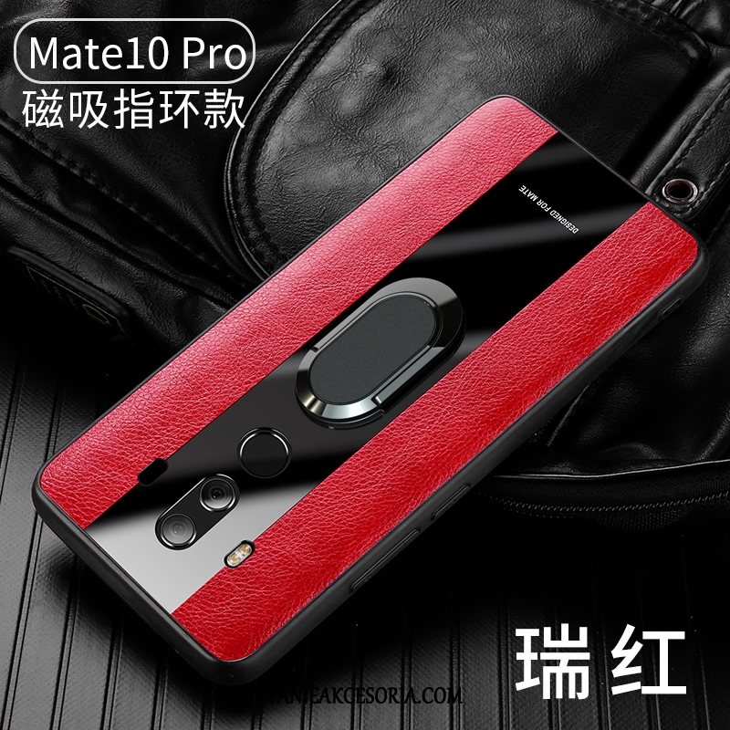 Etui Huawei Mate 10 Pro Magnetyzm Wysoki Koniec Na Pokładzie, Obudowa Huawei Mate 10 Pro Nubuku Miękki Wspornik