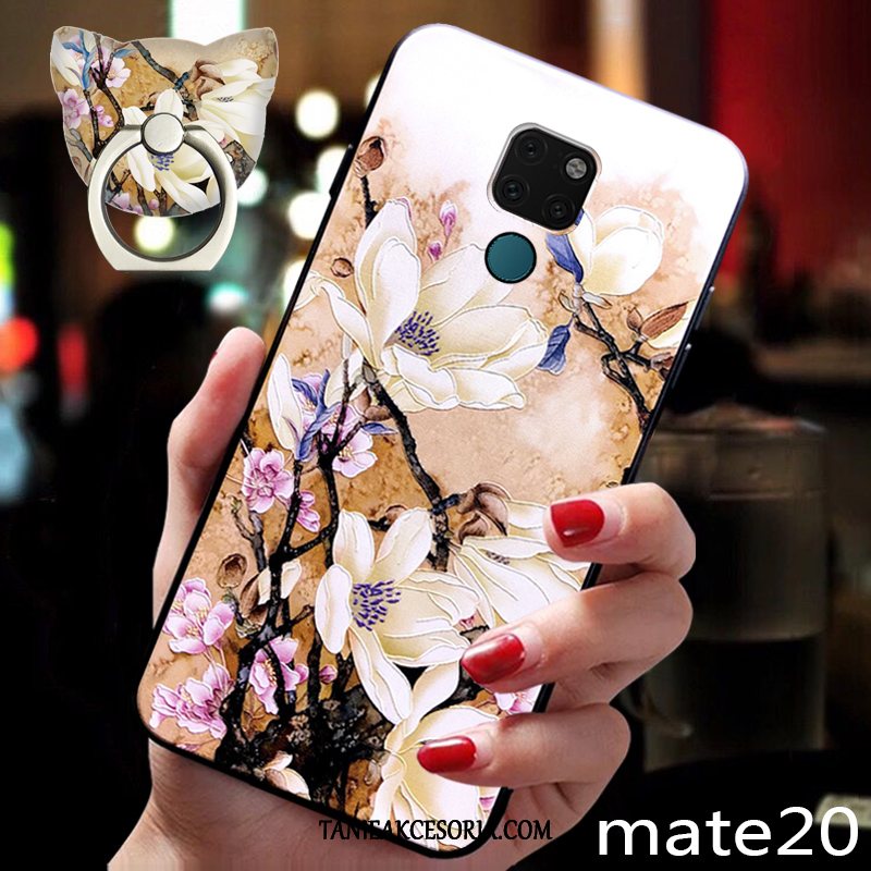 Etui Huawei Mate 20 Cienkie Modna Marka Anti-fall, Pokrowce Huawei Mate 20 Wiatr Telefon Komórkowy Kwiaty