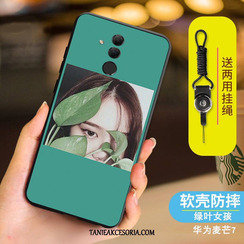 Etui Huawei Mate 20 Lite Proste Czerwony Netto Nubuku, Obudowa Huawei Mate 20 Lite Miękki Cienkie Zakochani