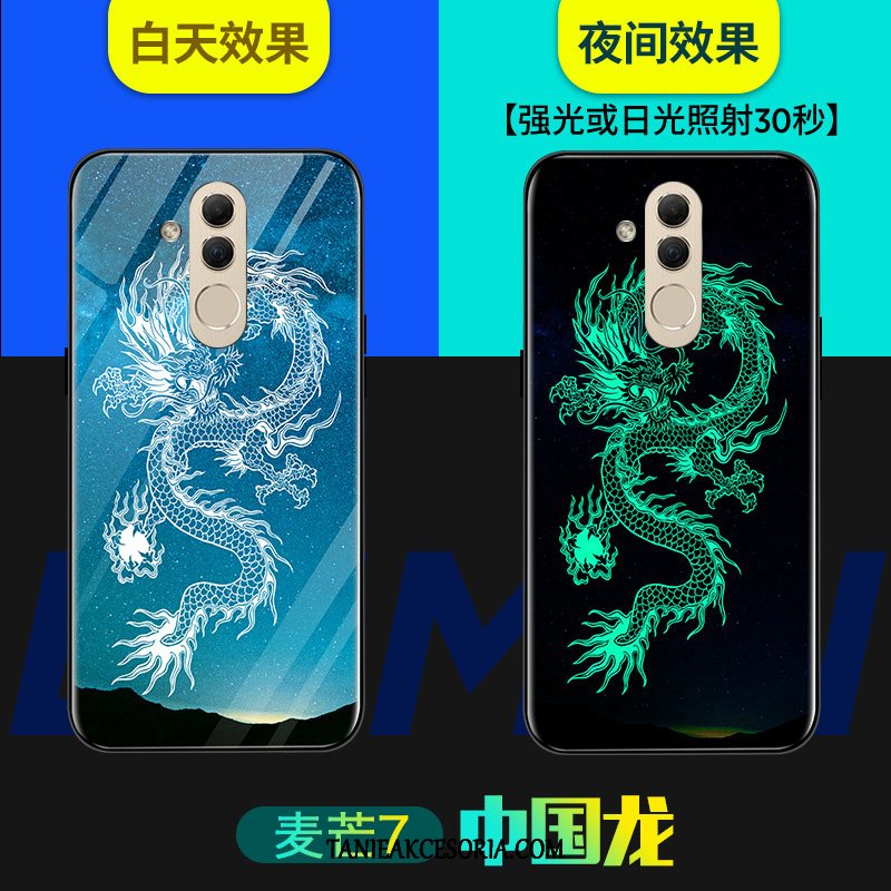 Etui Huawei Mate 20 Lite Silikonowe Szkło Ochraniacz, Futerał Huawei Mate 20 Lite Telefon Komórkowy Osobowość Czerwony Netto