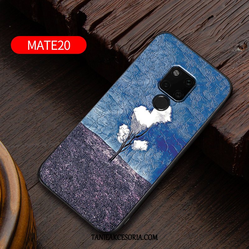 Etui Huawei Mate 20 Osobowość Nubuku Kreatywne, Futerał Huawei Mate 20 Czerwony Netto Tendencja Szary