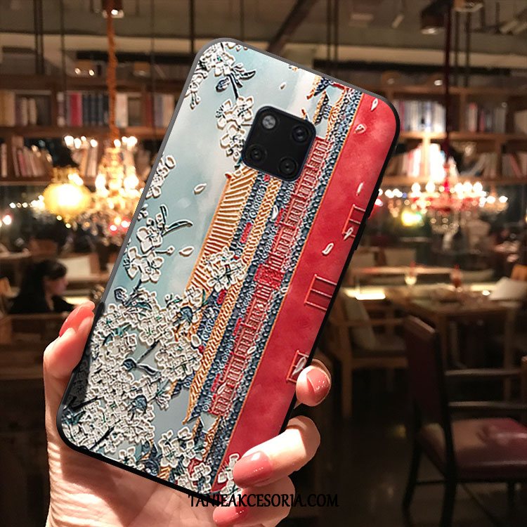 Etui Huawei Mate 20 Pro Czerwony Netto Modna Marka Telefon Komórkowy, Futerał Huawei Mate 20 Pro Anti-fall Wiatr Miękki