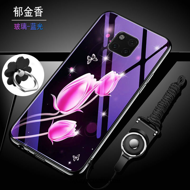 Etui Huawei Mate 20 Pro Tendencja Silikonowe Niebieski, Obudowa Huawei Mate 20 Pro Telefon Komórkowy Ochraniacz Purpurowy