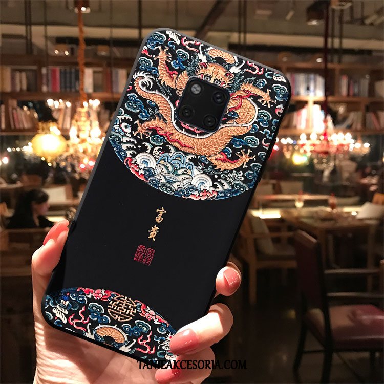 Etui Huawei Mate 20 Pro Wiatr Osobowość Czerwony Netto, Pokrowce Huawei Mate 20 Pro Ochraniacz Vintage Świeży