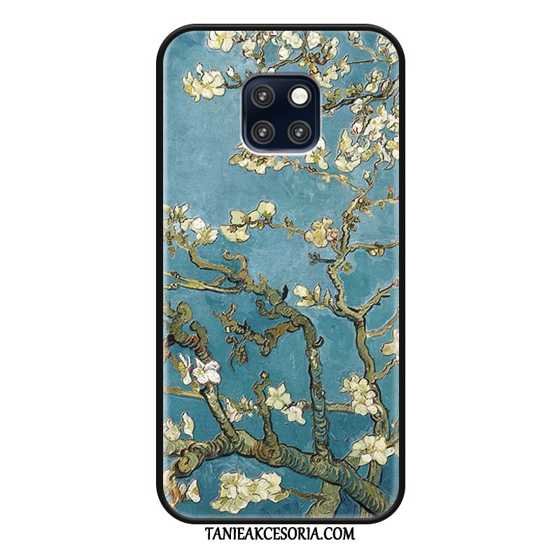 Etui Huawei Mate 20 Rs Różowy Zielony Biały, Futerał Huawei Mate 20 Rs Obraz Olejny Wysoki Kwiaty Beige Farbe