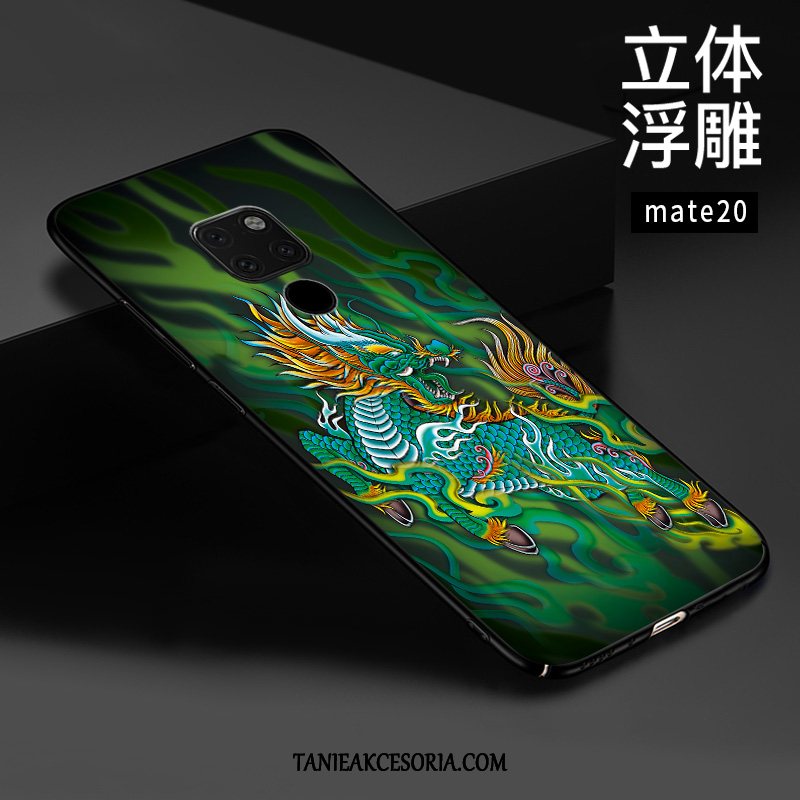 Etui Huawei Mate 20 Wzór Telefon Komórkowy Relief, Obudowa Huawei Mate 20 All Inclusive Ochraniacz Czarny