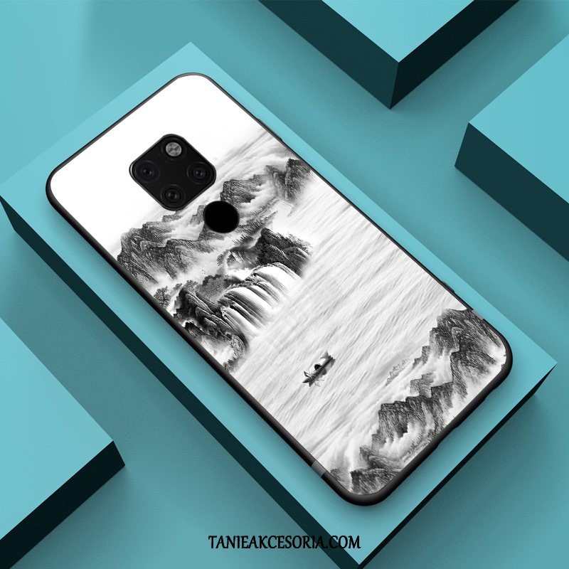 Etui Huawei Mate 20 X (5g) Osobowość Chiński Styl Biały, Obudowa Huawei Mate 20 X (5g) Czerwony Netto Relief Modna Marka