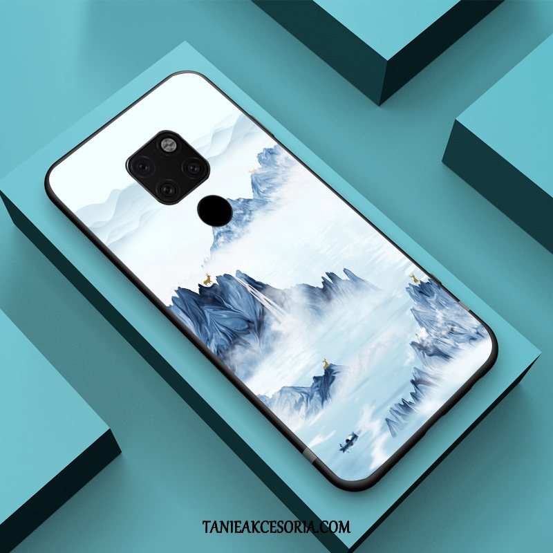 Etui Huawei Mate 20 X (5g) Osobowość Chiński Styl Biały, Obudowa Huawei Mate 20 X (5g) Czerwony Netto Relief Modna Marka