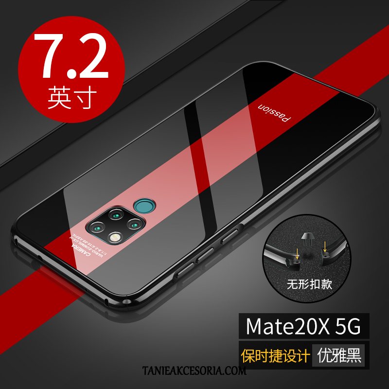 Etui Huawei Mate 20 X (5g) Telefon Komórkowy Metal Czerwony, Pokrowce Huawei Mate 20 X (5g) Wysoki Koniec Ochraniacz Cienkie