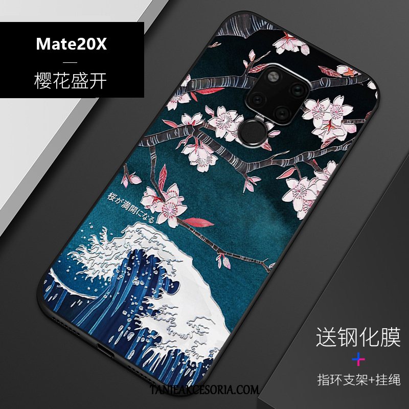 Etui Huawei Mate 20 X Dostosowane Silikonowe Relief, Futerał Huawei Mate 20 X Ochraniacz Anti-fall Osobowość