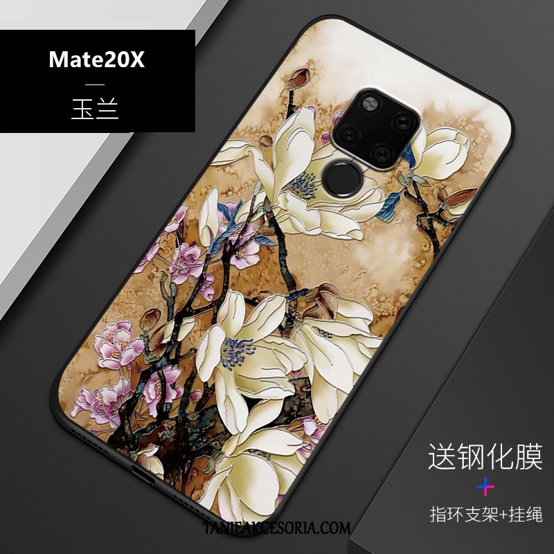 Etui Huawei Mate 20 X Dostosowane Silikonowe Relief, Futerał Huawei Mate 20 X Ochraniacz Anti-fall Osobowość