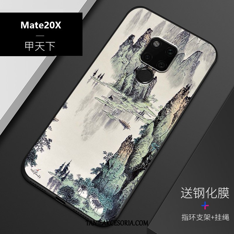 Etui Huawei Mate 20 X Dostosowane Silikonowe Relief, Futerał Huawei Mate 20 X Ochraniacz Anti-fall Osobowość