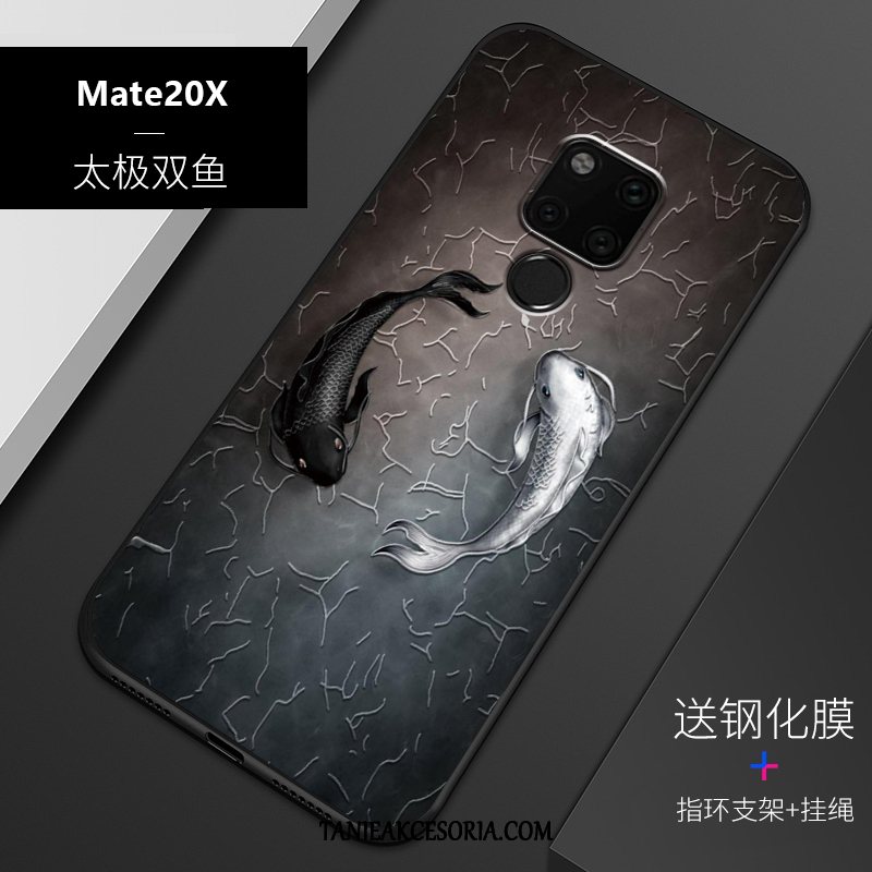 Etui Huawei Mate 20 X Dostosowane Silikonowe Relief, Futerał Huawei Mate 20 X Ochraniacz Anti-fall Osobowość