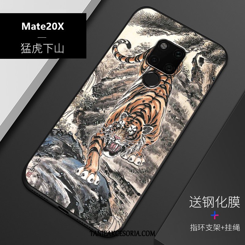 Etui Huawei Mate 20 X Dostosowane Silikonowe Relief, Futerał Huawei Mate 20 X Ochraniacz Anti-fall Osobowość