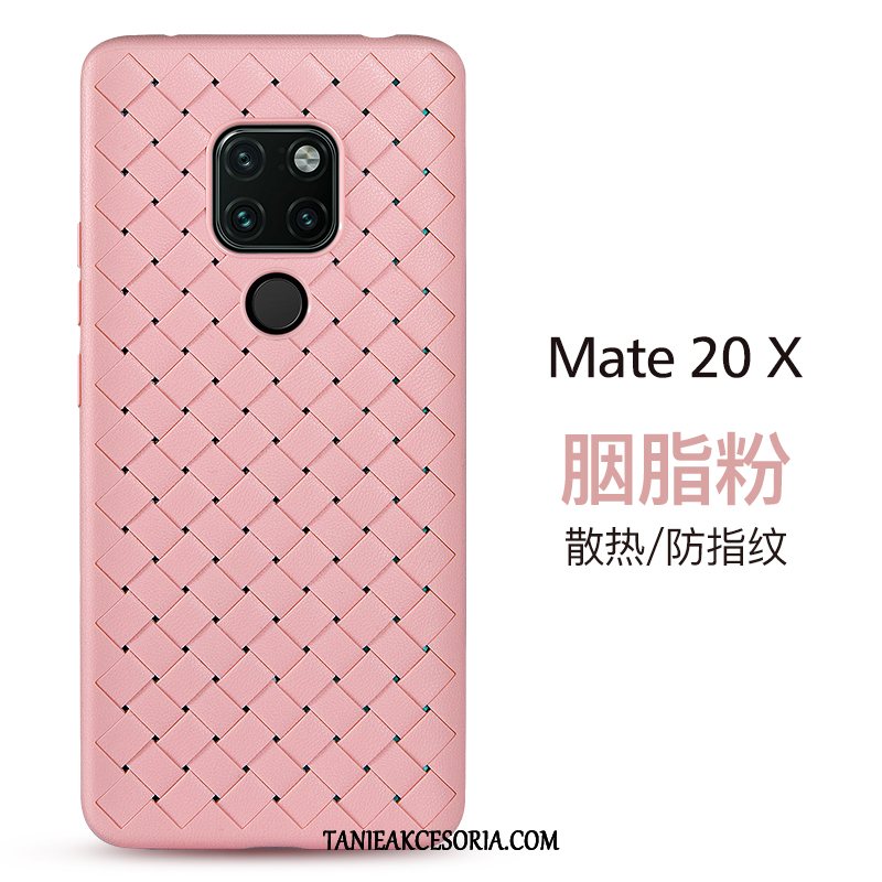 Etui Huawei Mate 20 X Jakość Anti-fall Purpurowy, Futerał Huawei Mate 20 X Telefon Komórkowy Przeplatane Silikonowe