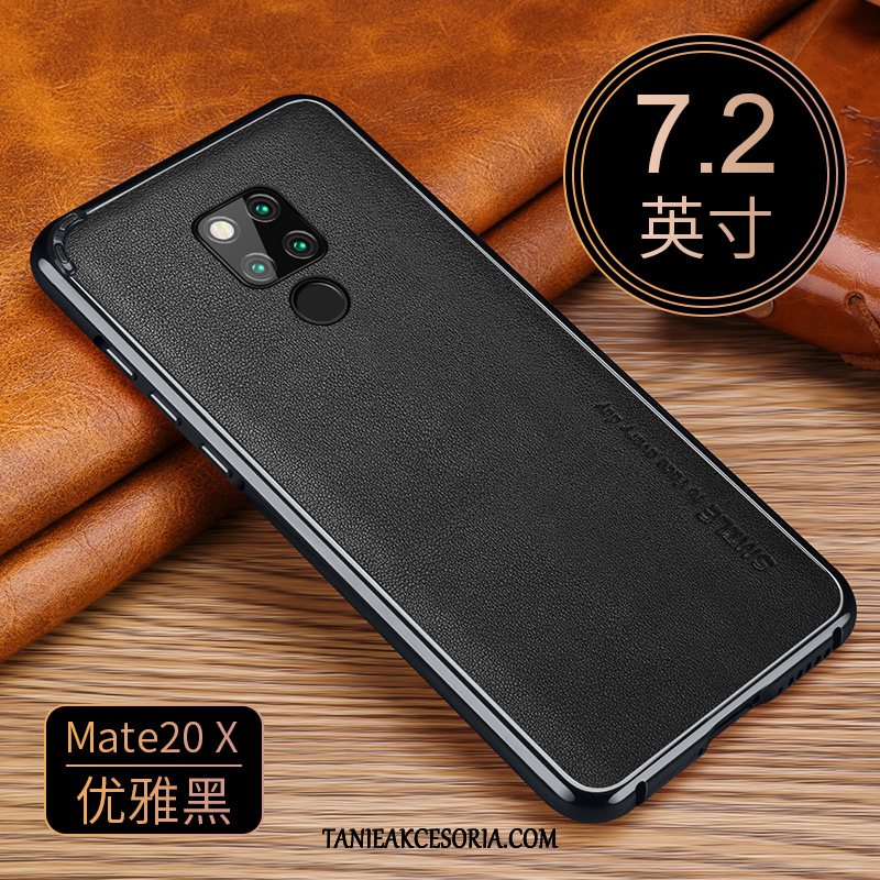 Etui Huawei Mate 20 X Modna Marka Granica Metal, Obudowa Huawei Mate 20 X Wysoki Koniec All Inclusive Luksusowy Braun