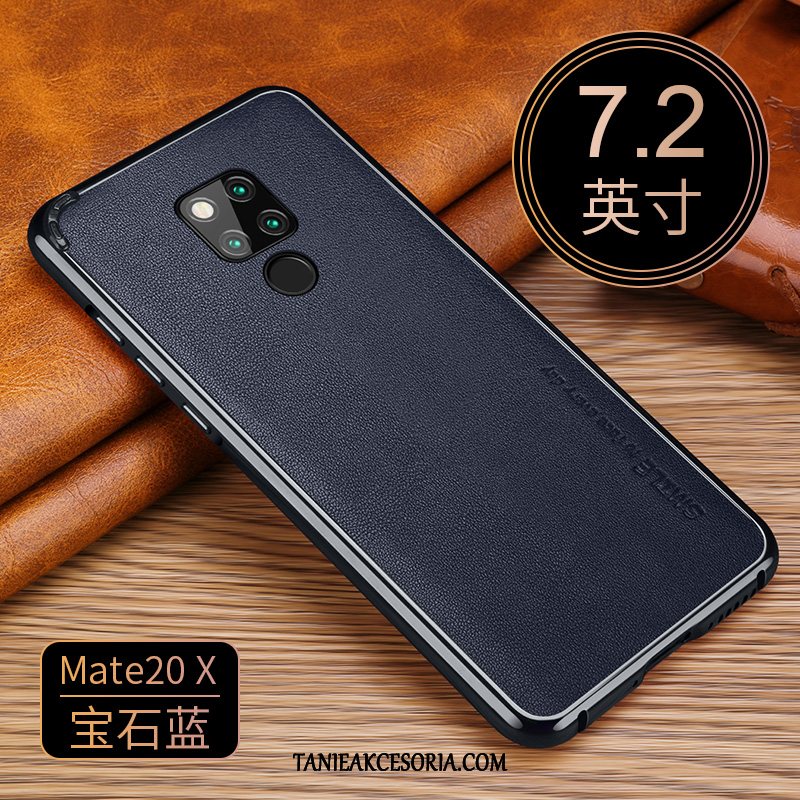 Etui Huawei Mate 20 X Modna Marka Granica Metal, Obudowa Huawei Mate 20 X Wysoki Koniec All Inclusive Luksusowy Braun