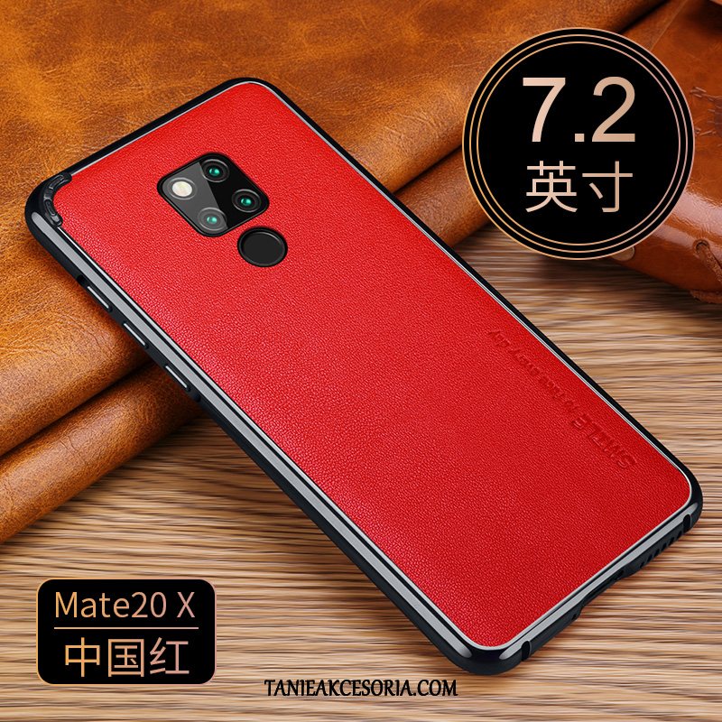 Etui Huawei Mate 20 X Modna Marka Granica Metal, Obudowa Huawei Mate 20 X Wysoki Koniec All Inclusive Luksusowy Braun