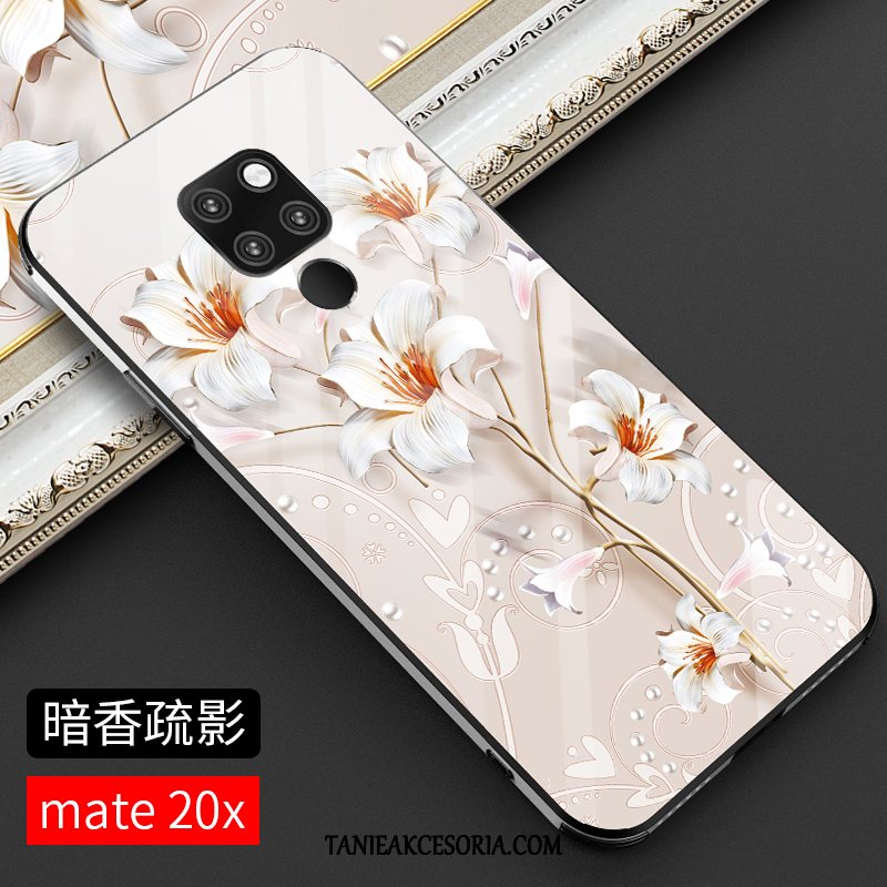 Etui Huawei Mate 20 X Szkło Telefon Komórkowy Czerwony Netto, Pokrowce Huawei Mate 20 X Wysoki Koniec All Inclusive Cienkie