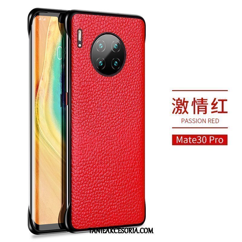 Etui Huawei Mate 30 Pro Anti-fall Ochraniacz Prawdziwa Skóra, Pokrowce Huawei Mate 30 Pro Zielony Kreatywne Biznes