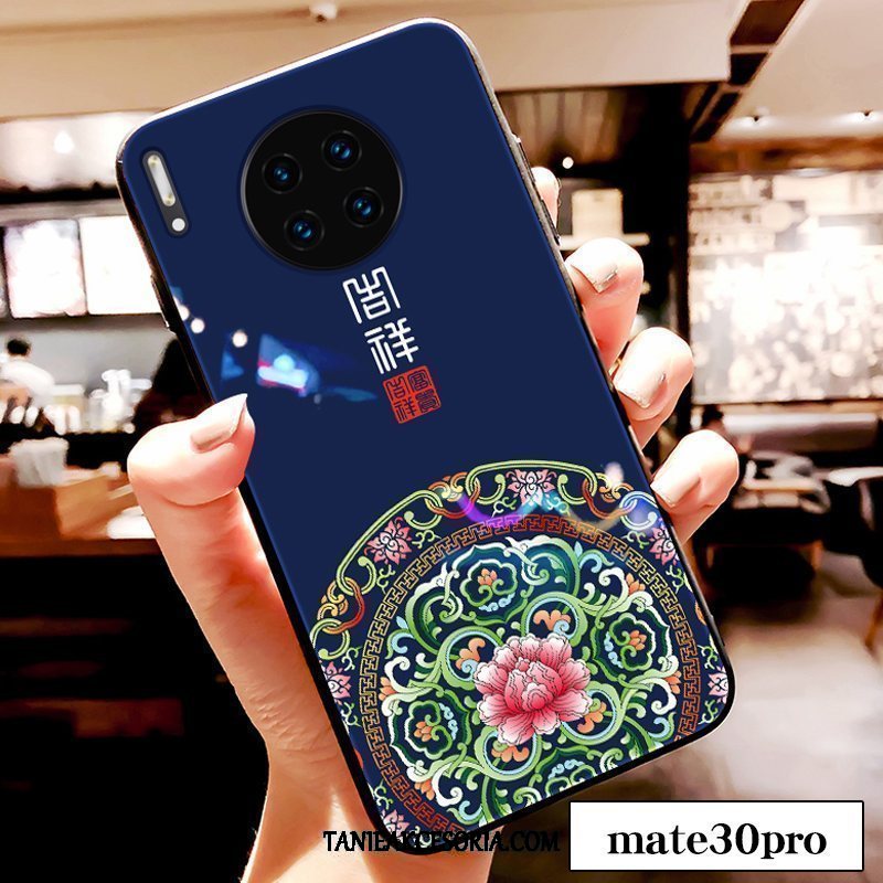 Etui Huawei Mate 30 Pro Chiński Styl Czerwony Netto Modna Marka, Obudowa Huawei Mate 30 Pro Anti-fall Święto Tendencja