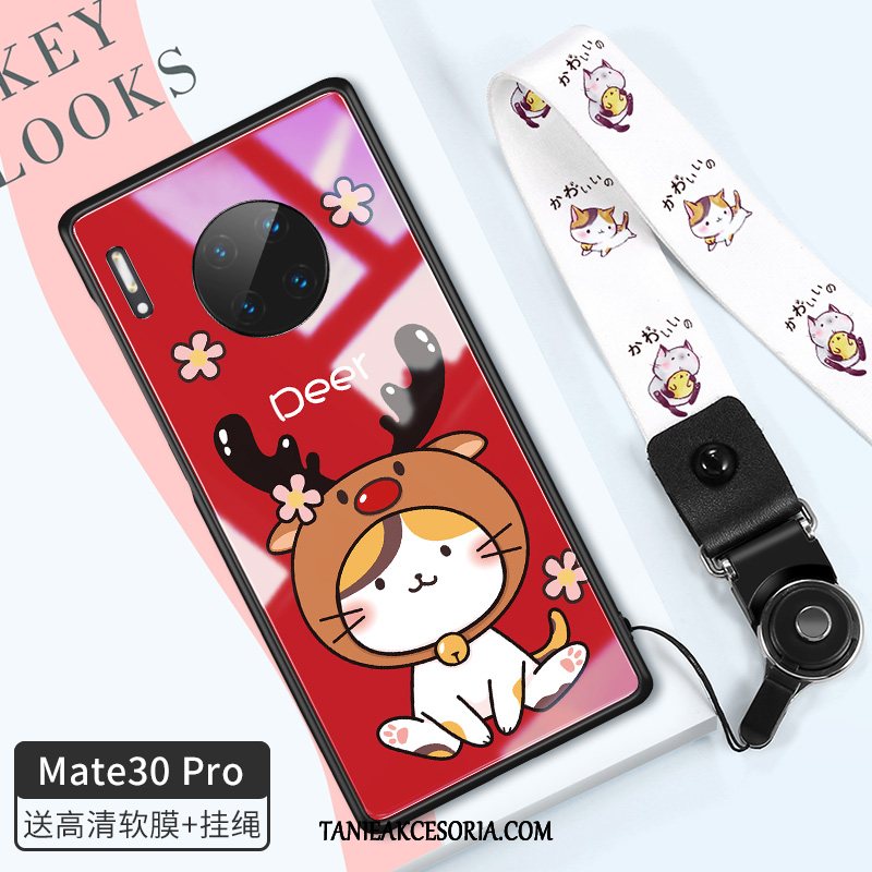 Etui Huawei Mate 30 Pro Cienkie Telefon Komórkowy Piękny, Obudowa Huawei Mate 30 Pro Czerwony Netto Kreskówka Modna Marka