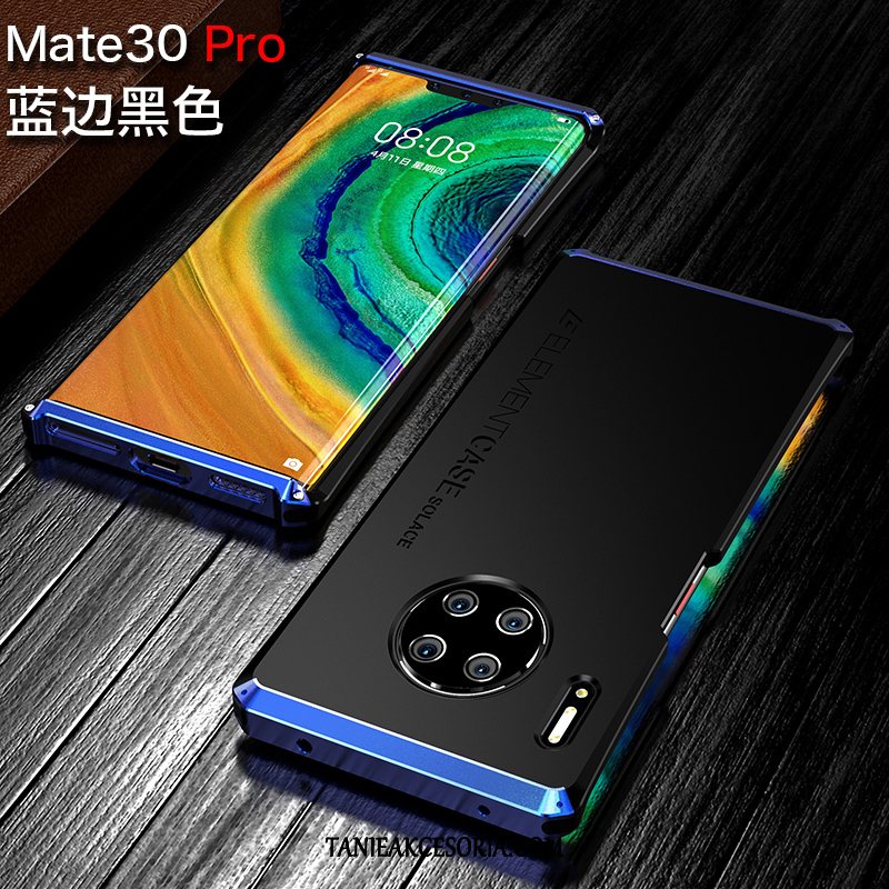 Etui Huawei Mate 30 Pro Metal Telefon Komórkowy Ochraniacz, Futerał Huawei Mate 30 Pro Granica Silikonowe Czarny