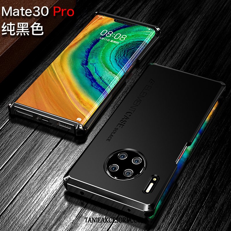 Etui Huawei Mate 30 Pro Metal Telefon Komórkowy Ochraniacz, Futerał Huawei Mate 30 Pro Granica Silikonowe Czarny