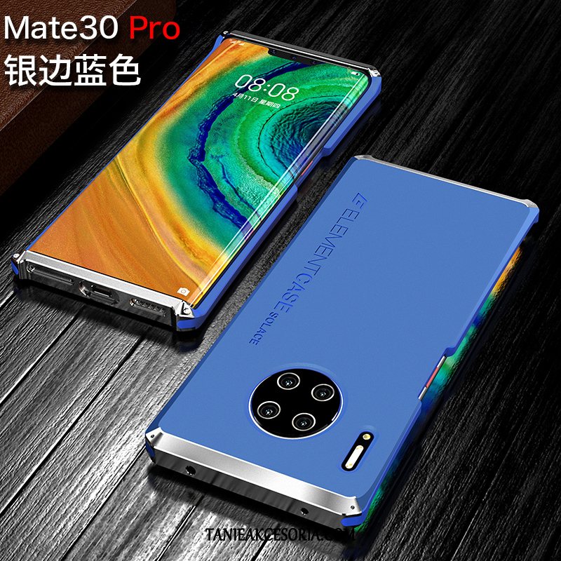 Etui Huawei Mate 30 Pro Metal Telefon Komórkowy Ochraniacz, Futerał Huawei Mate 30 Pro Granica Silikonowe Czarny