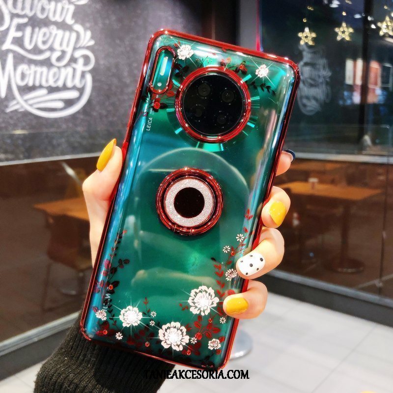 Etui Huawei Mate 30 Pro Ring Ochraniacz Klamra, Obudowa Huawei Mate 30 Pro Czerwony All Inclusive Wspornik